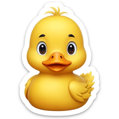 cute duck sticker