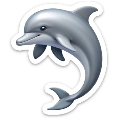 Dolphin in space sticker