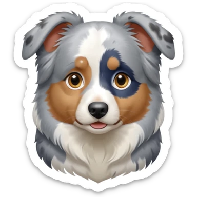 Blue merle Australian Shepherd ￼ sticker