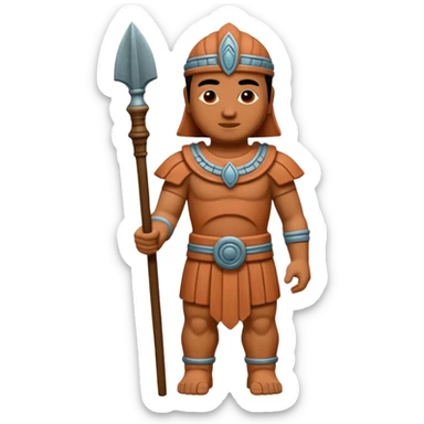 Terracotta guardian,Museum Statues. sticker