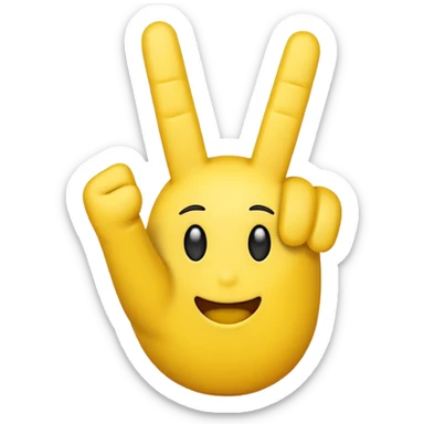 mean emoji sticking up the middle finger sticker