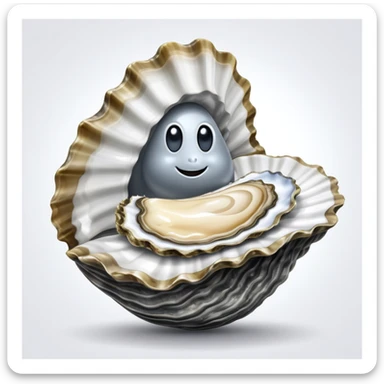 oyster dancing with solidrivet in carbon fiber sticker