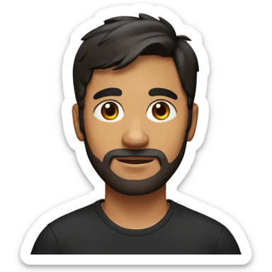 a-slim-indian-man-with-messy-short-dark-brown-hair,-with-a-black-t-shirt sticker