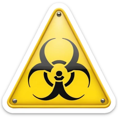 
chemical weapons sign sticker