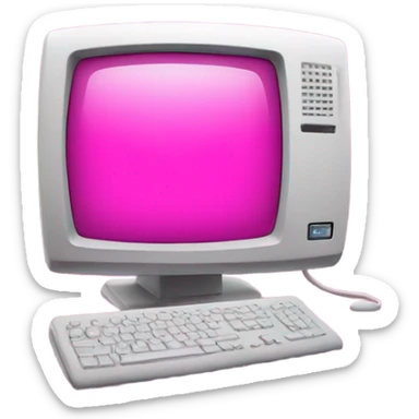 Pink computer screen sticker