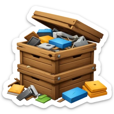 Waste furniture sticker