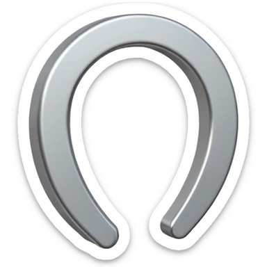 horseshoe magnet sticker