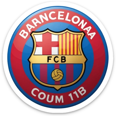 Barcelona football club logo  sticker