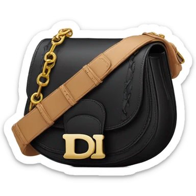Black Dior saddle bag sticker
