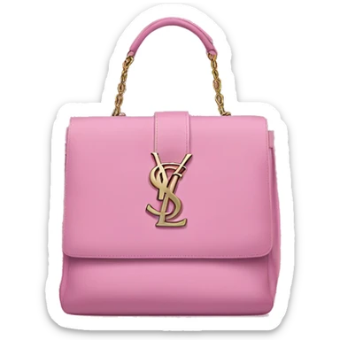 Pink YSL bag sticker