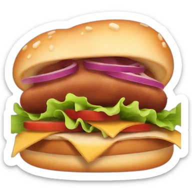 barbecue sandwich sticker