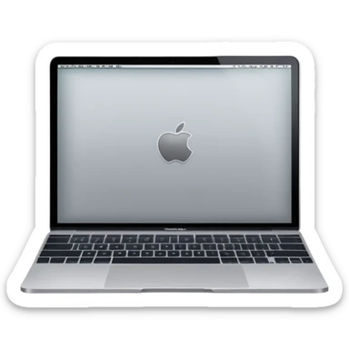 laptop realistic macbook sticker