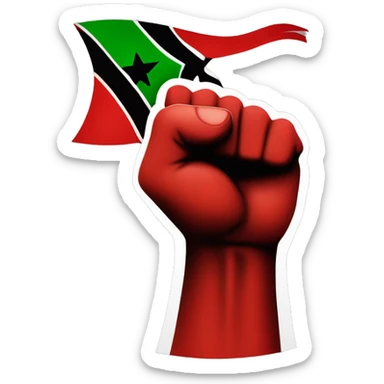 Black Power Fist and “Red and Black and Green” and Flag “Red and Black and Green”- Juneteenth - “Freedom is NOT free! It Has a Cost!” sticker
