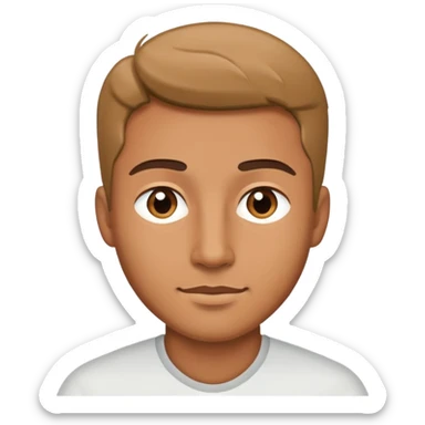 casual portrait of a man handsome sticker