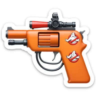 gun Ghostbusters emodji sticker