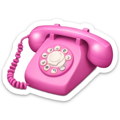 Pink phone sticker