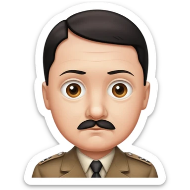 Hitler babyface sticker