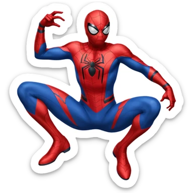 Spider man super hero sticker