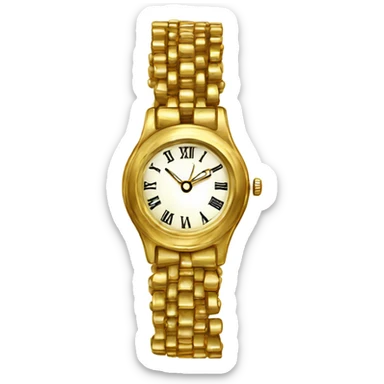 Gold watch for women vintage sticker