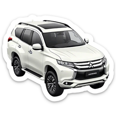 Mitsubishi Pajero sport - Mitsubishi (Model Year: 2021) (Iconic colour: White) sticker