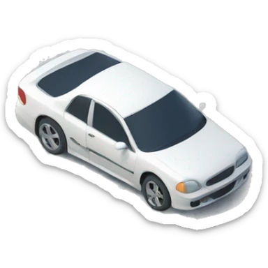 cars parked in a lot in front of a building, 3d isometric sticker