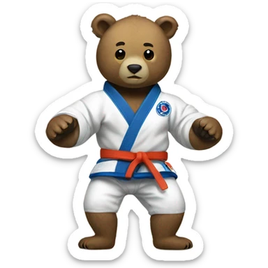Jiu jitsu Bear sticker