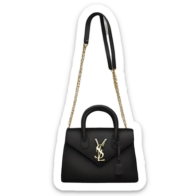 Black and white YSL bag  sticker