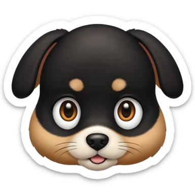 Baby dog face 🐈‍⬛ sticker