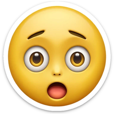 Create a Shock reaction emoji for a new social media app sticker