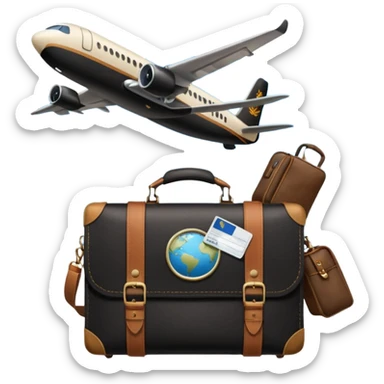 glob ,pass port, , travel bag , plane sticker