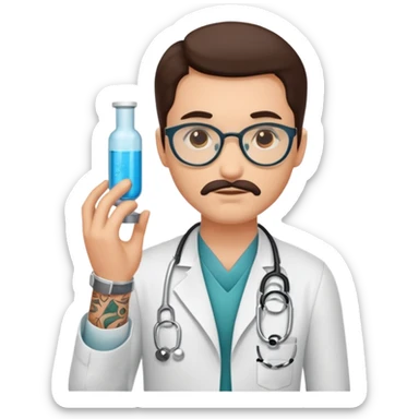 tattooed doctor sticker