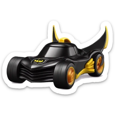   Hot wheel black Batgirl rc car sticker