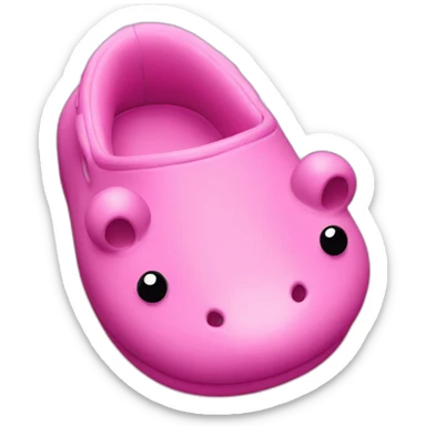 crocs-pink sticker