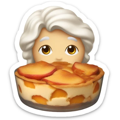 peach cobbler sticker