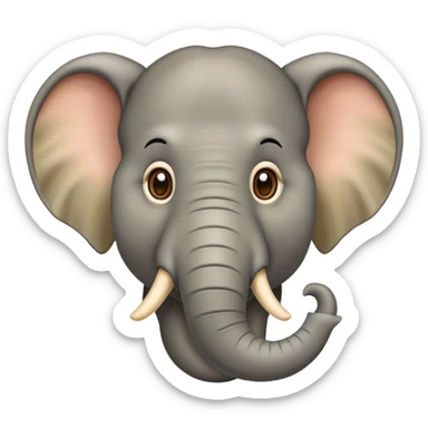 Eine Mischung von ein Elefant mit ein Affe sticker