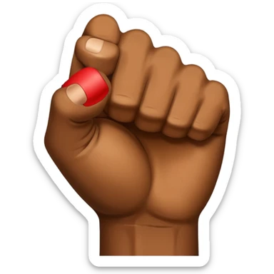 punch (only hand) sticker