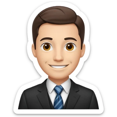 man  lawyer. sticker