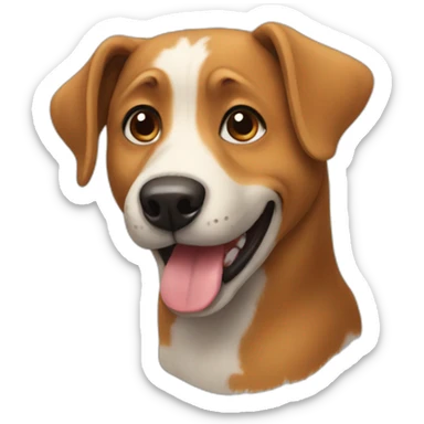 dog happy sticker