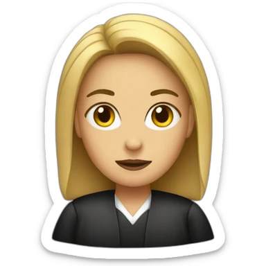 female judge sticker