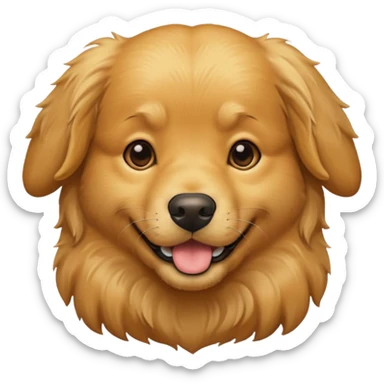Dog golden retriever sticker