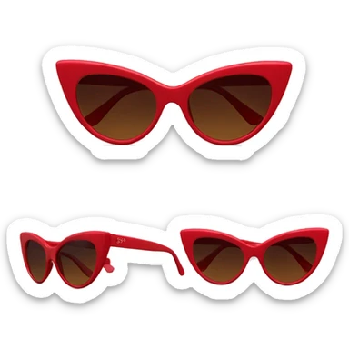 taylor swift red cateye sunglasses sticker
