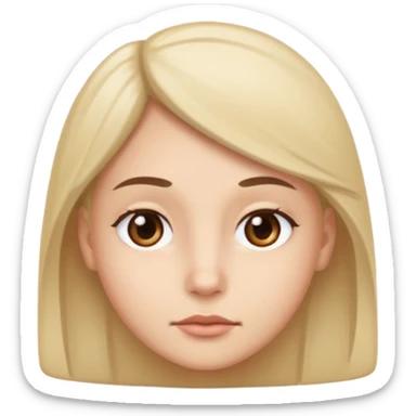 Serious side eye sticker