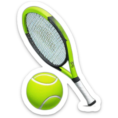 spooky tennis ball sticker