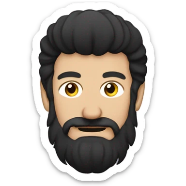 Cossack with oseledets hair, no hat sticker