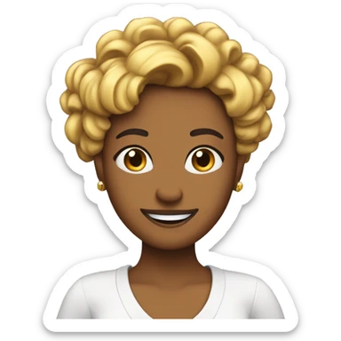 Sassy emoji with hand on hip, head tilted, confident smile—total ‘yass queen’ sticker