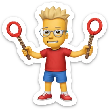 make the realistic bart simpson meme sticker