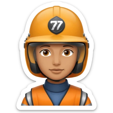 create a player character with an ind70 helmet from the game Arena Breakout sticker