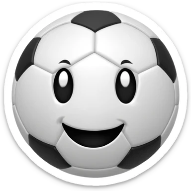 Sa un emoji de balón con cara  sticker