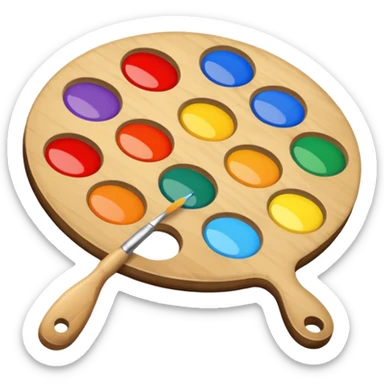 artist's palette sticker