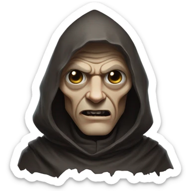 an evil monk sticker